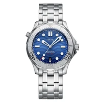 matic watch diver 200m 41mm pt5000 mechanical wristwatches mens watches blue dial with silver insert