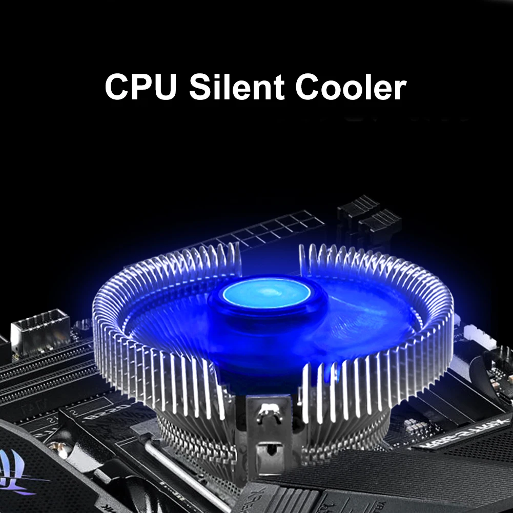 Low Profile Cpu Air Cooler With 120mm Quiet Fan Aluminum Fins For Amd Am4 Am3+ Am3 Am2+ Am2 Fm2 Fm1 Lga 2011 1366 115x | Компьютеры и