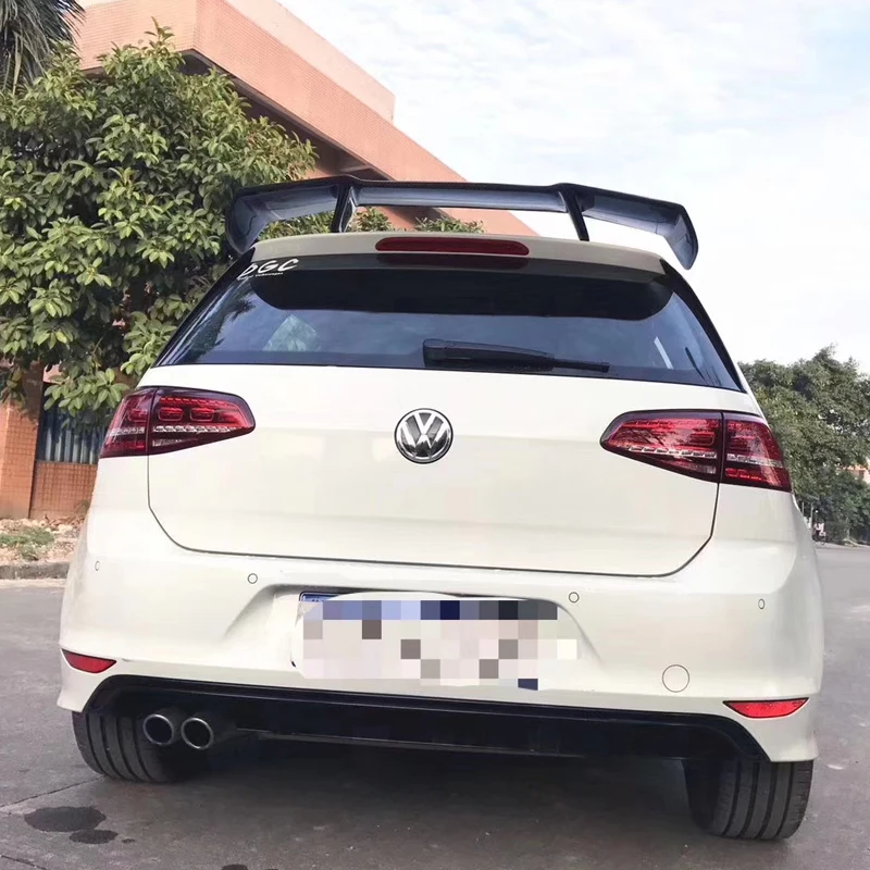 Golf 7 MK7 Revozport Стиль углеродное волокно авто спойлер на крыше крыло для Volkswagen VW VII Golf7
