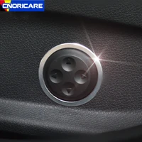 aluminum alloy car seat adjustment circle decoration stickers trim for mercedes benz c e class w205 w213 glc x253 2015 2018