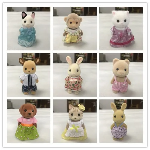 Кукольный домик с реалистичными меховыми фигурами