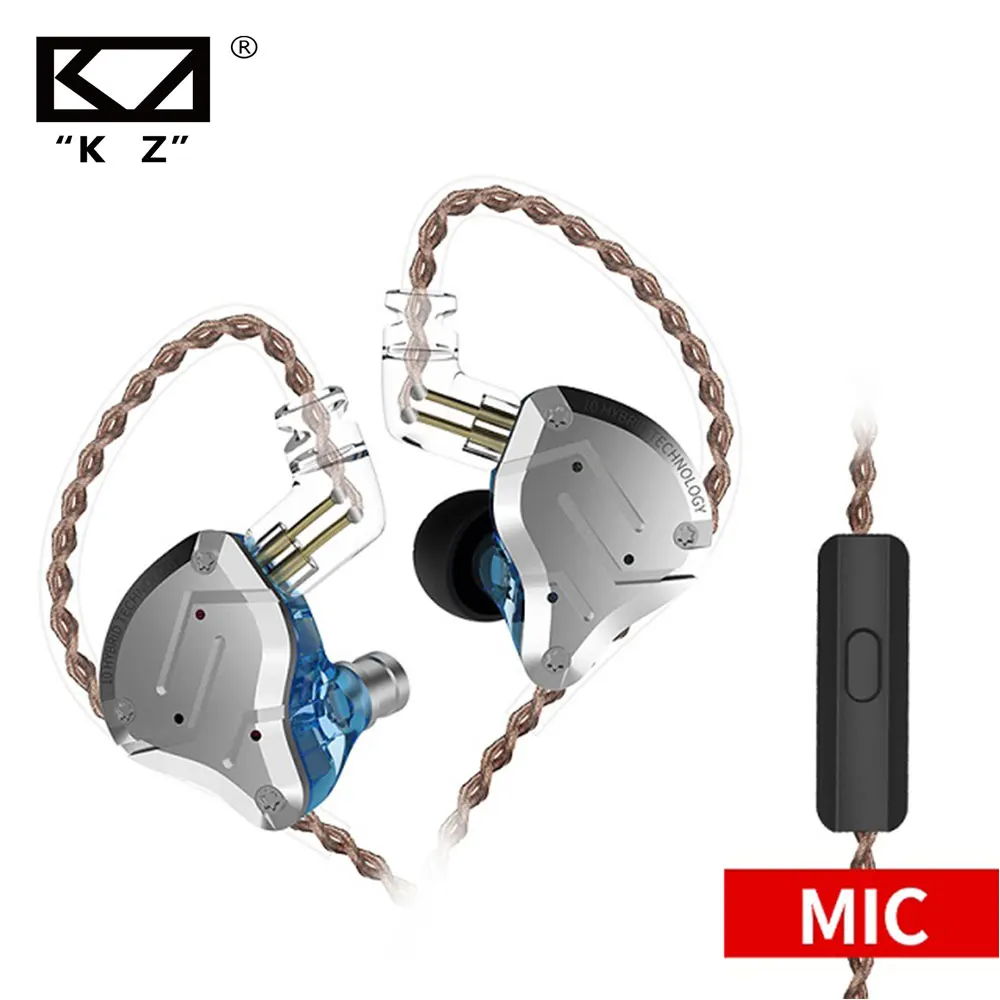 KZ ZS10 Pro гарнитура 4BA + 1DD гибридные наушники-вкладыши HIFI DJ монитор ZS10PRO AS10 ZSX CCA C10 C16 |