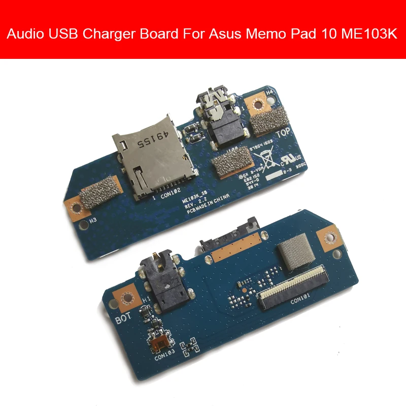 Новая плата аудиоразъема для Asus MeMO Pad 10 ME103K разъем наушников гибкий ленточный