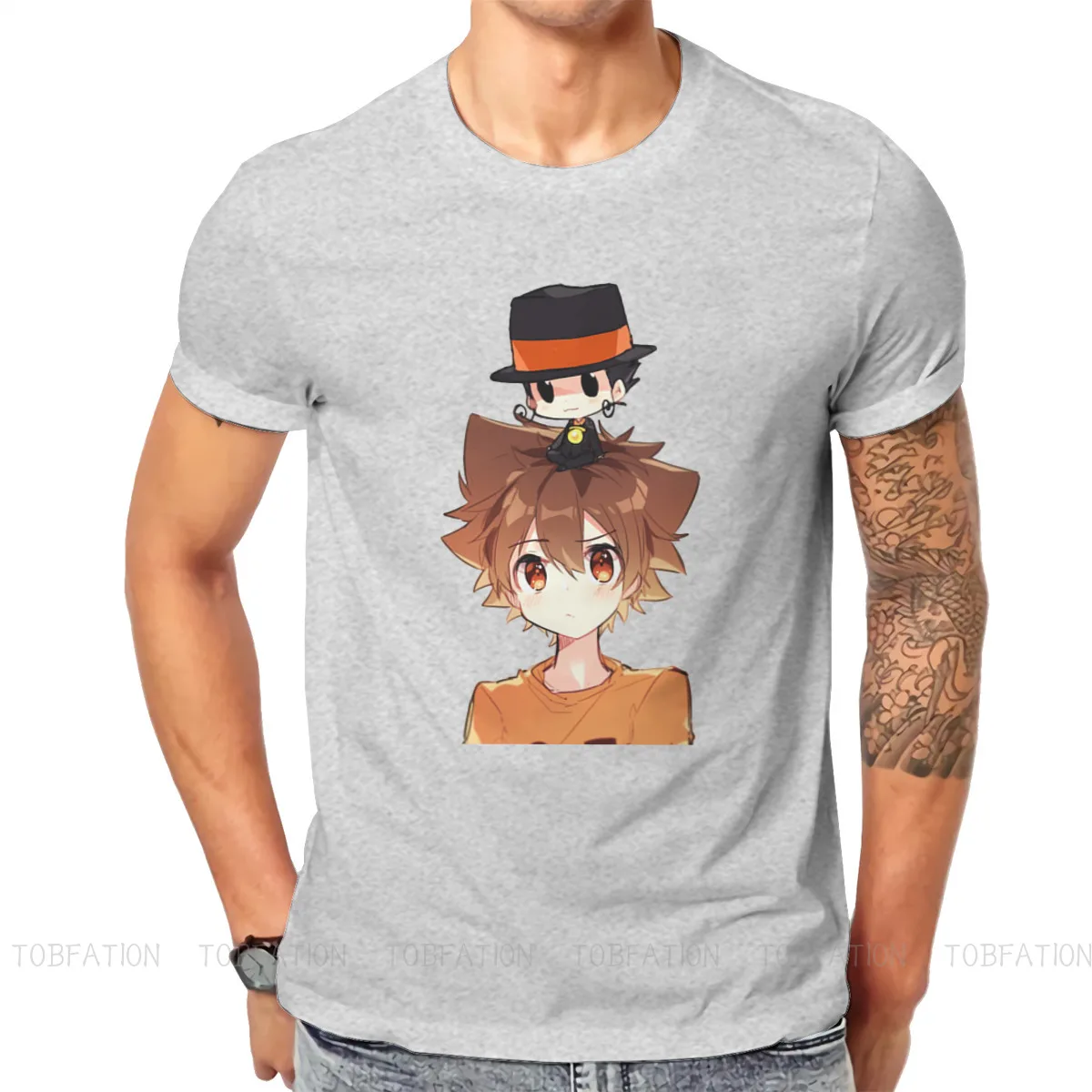 

HITMAN REBORN Japanese Adventure Anime Tsuna Essential T Shirt Classic Graphic High Quality Tshirt Loose O-Neck Streetwear