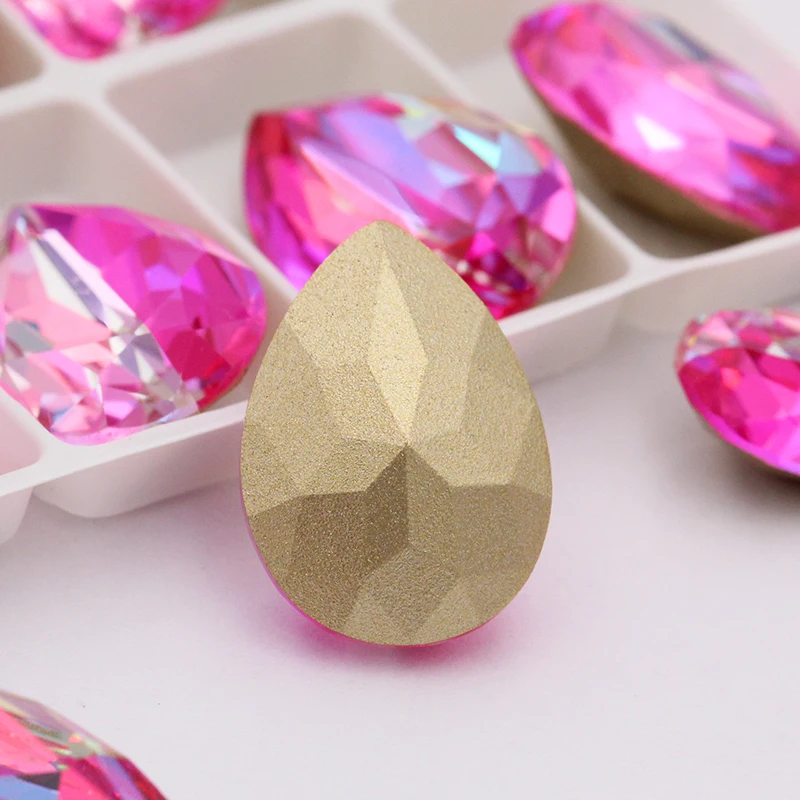 PIPATIAN капля Роза LS сверкающие стразы россыпью клей на изготовление одежды