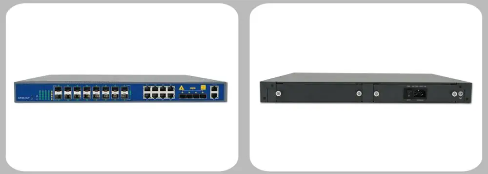 Лидер продаж VSOL GPON OLT V1600G2 FTTH порт 16 4 * 1GE(SFP)/10GE(SFP +) Uplink с SFP классом C +|Оптоволоконное