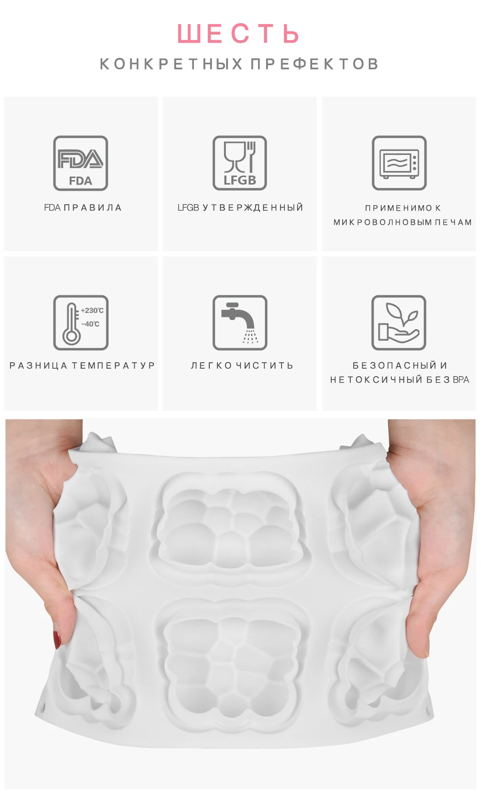 FUNBAKY 3D вогнутый шар облако силиконовая форма для украшения торта инструменты мышь силиконовая форма жаропрочная посуда для десерта Кондитерская форма