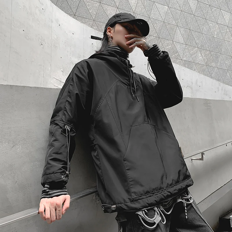 

2022 Autumn Black Mens Jackets And Coats Streetwear Bomber Jacket Men Windbreaker Fashions Clothes Male Jacket For Men