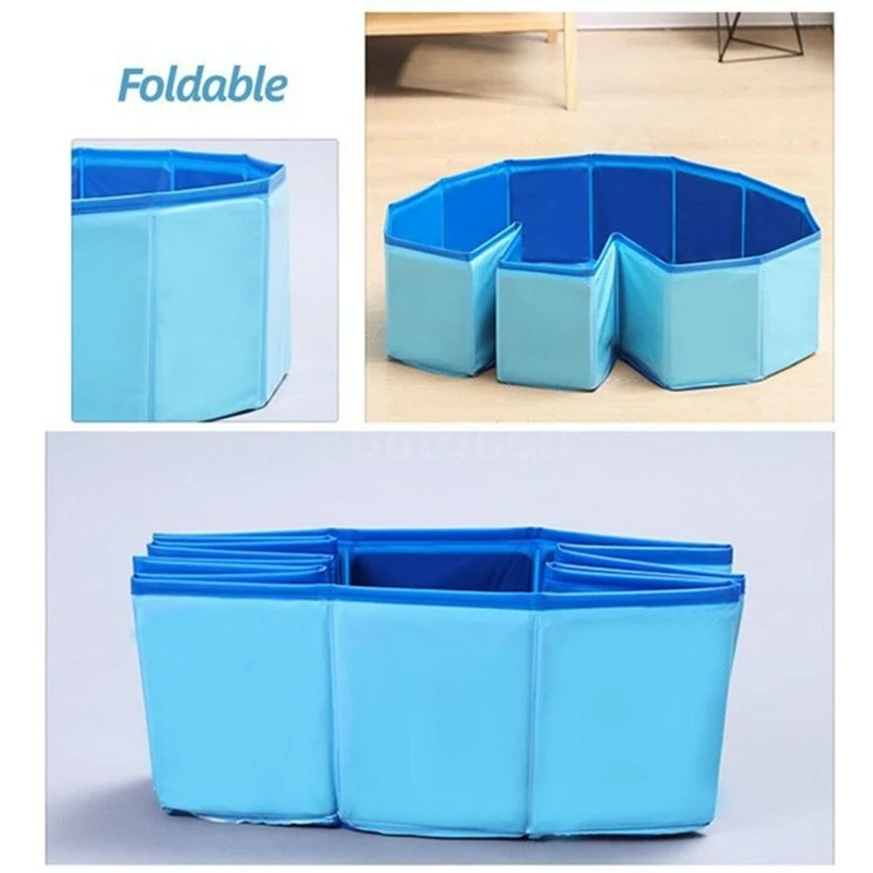 

Foldable Dog Bathtub For Pet Cat Puppy Large Dogs Bath High Capacity Pets Washroom Easy Clean