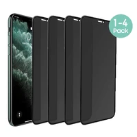 1 4pcs anti spy peep privacy tempered glass for apple iphone11 pro xs max xr x iphone 12 7 8 6 6s plus film screen protector
