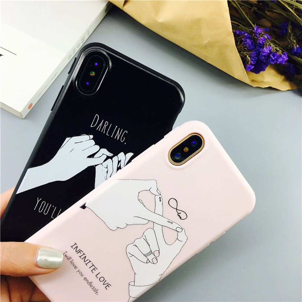 Brand NEW Cute Promise Lover Soft Case for iPhone 11 11Pro 11ProMax X Xs XR XsMax 8Plus 8 7Plus 7 6 6s Plus Phone Cover Coque SP | Мобильные