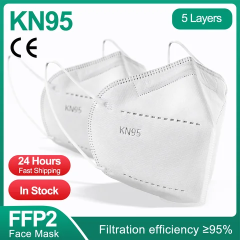 Маска для маскарилла ffp2 KN95, многоразовая фильтрующая маска ffp2 с 5 точками, защитная маска ffp2ka
