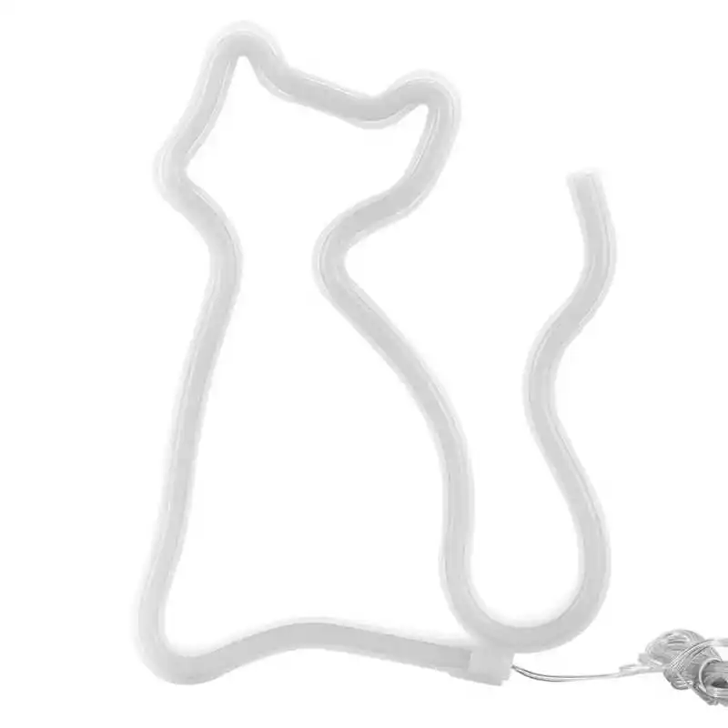 Ресторанное меню светильник коробка в форме кошки неоновая вывеска для