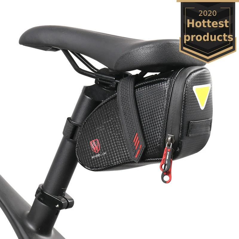 

Bicycle Bag Tail Bag Saddle Bag Mountain Bike Road Tail Bag Rear Seat Bag Riding Equipment Waterproof Reflective Strip Design