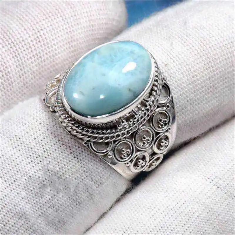 

Women Moonstone Sz6-10 Ring Wedding Men Jewelry Engagement Ring