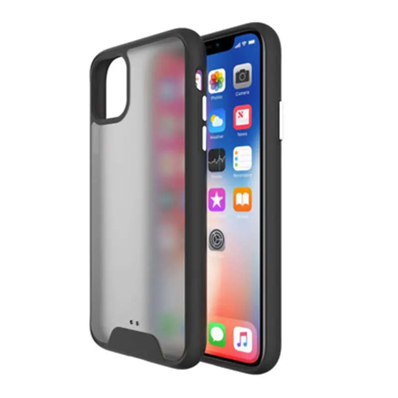 Высококачественный полупрозрачный ТПУ ПК мобильный телефон чехол анти-осенний