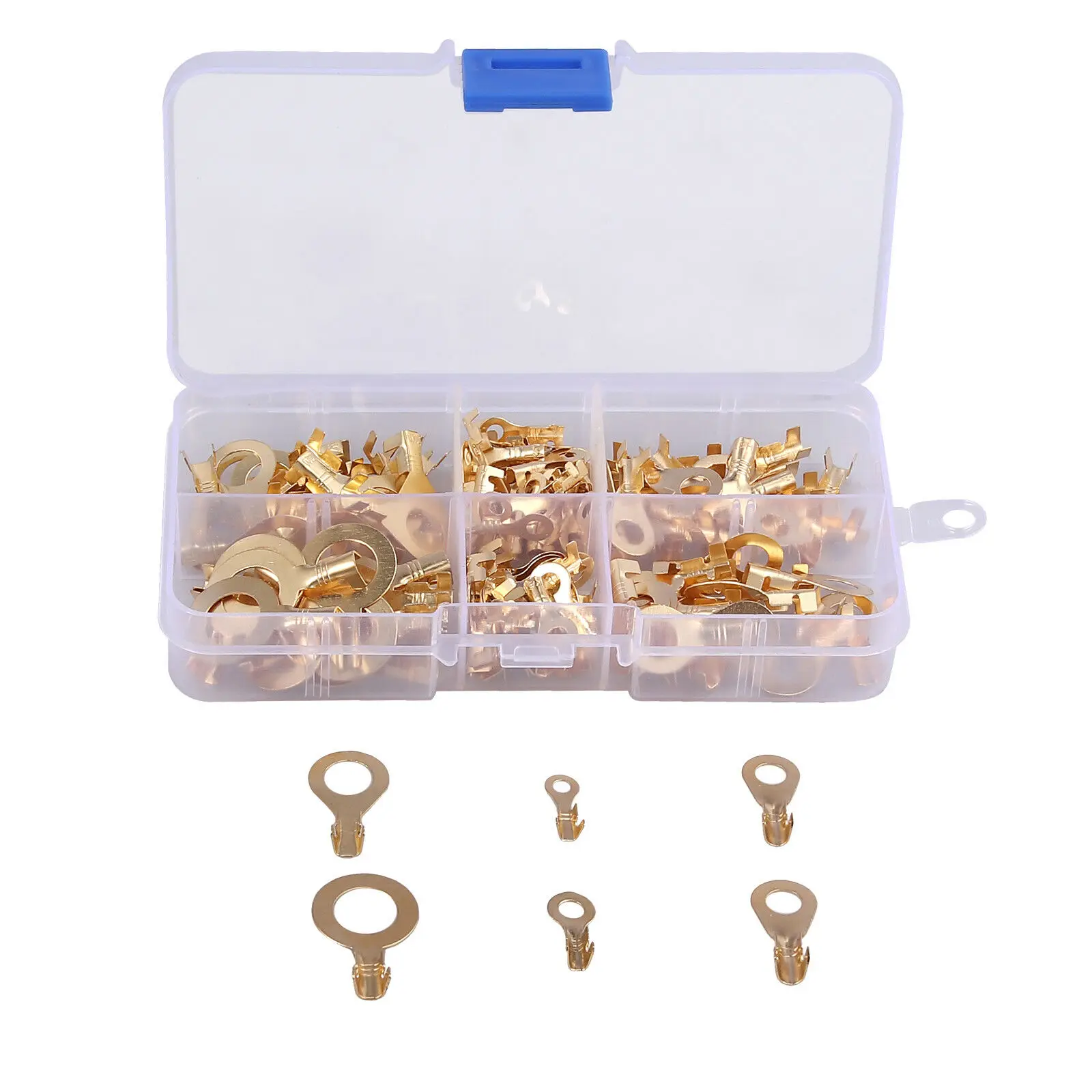

150pcs/set Connector Assorted Ring Cable Lugs Ring Copper 88g / 3.11oz