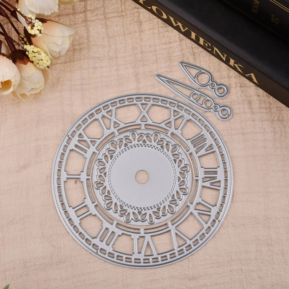 Часы металлические режущие штампы формы рамки для часов скрапбук Бумага Ремесло