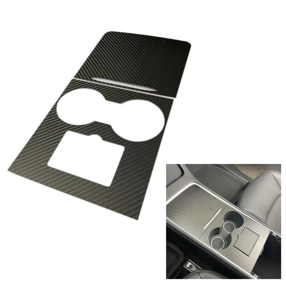 

Carbon Fiber Inner Gear Shift Box Panel Cover Trim For Tesla 2021Model 3 Model Y Panel Cover Trim