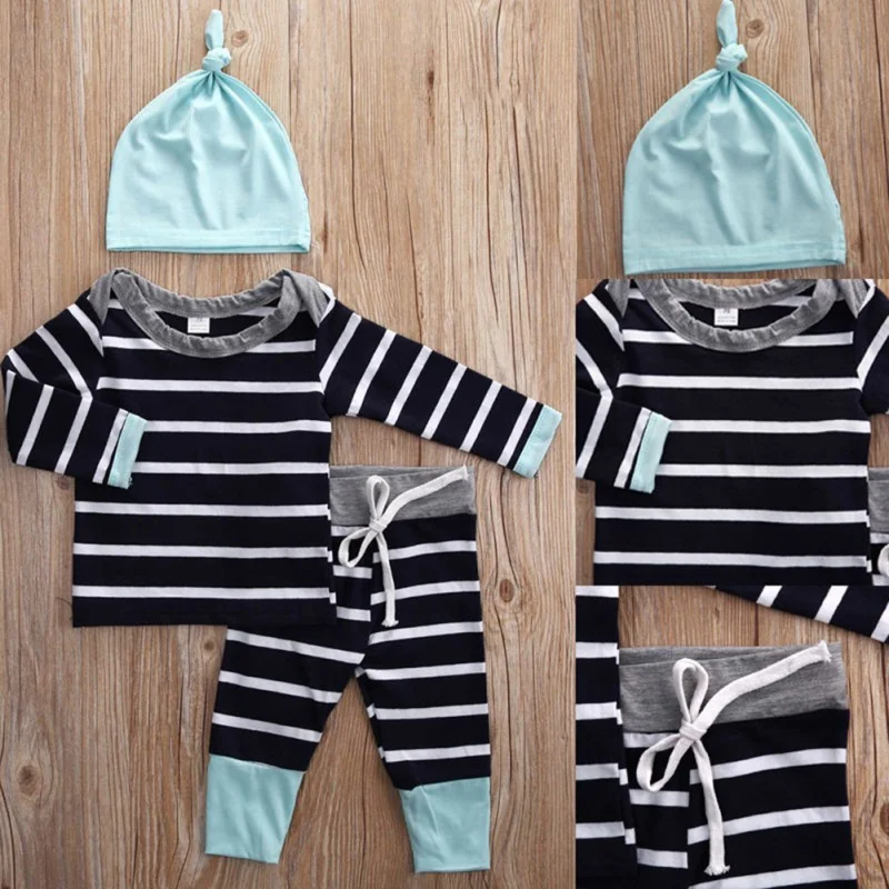 Новинка хлопковая рубашка в полоску с длинными рукавами для маленьких мальчиков