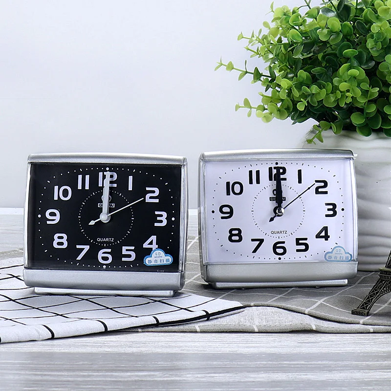 

Bedside Desktop Clock Wake Up Alarm Clock Bedroom Beside Student Learning Clock Table Watch Fashion Home Decoration Simplicity