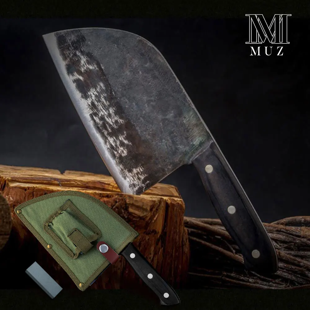 Нож шеф повара ручной работы из кованой высокоуглеродистой стали кухонные ножи