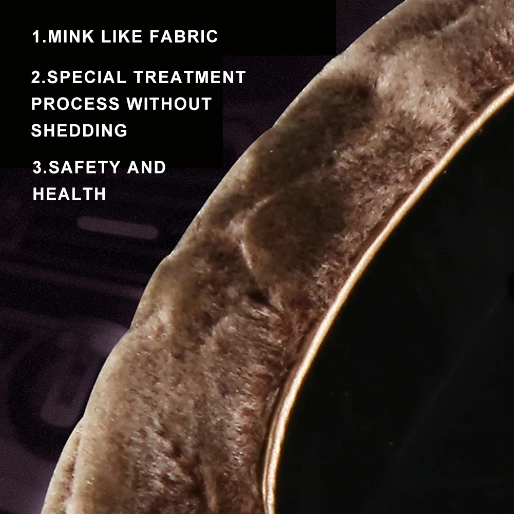 Пушистый чехол на руль автомобильные аксессуары универсальный рулевого колеса