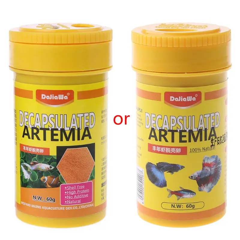 

Brine Shrimp Eggs Aquarium Fish Food Feeding Healthy Nutrition Supply