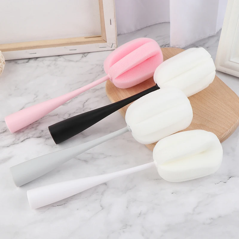 Губка с ручкой щетка для бутылки стакан мытья стекла инструмент очистки губка