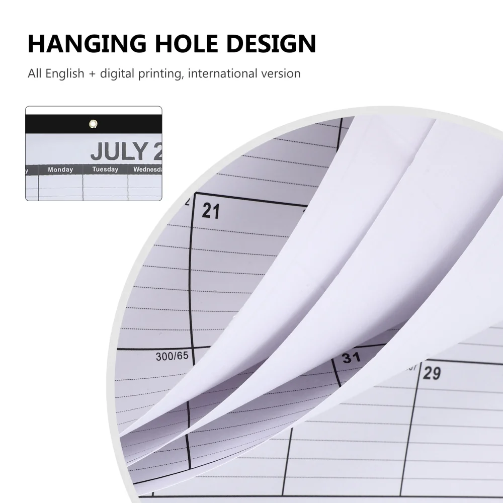 

1 Pc 2022 Countdown Wall-mounted Calendar English Version Home Calendar