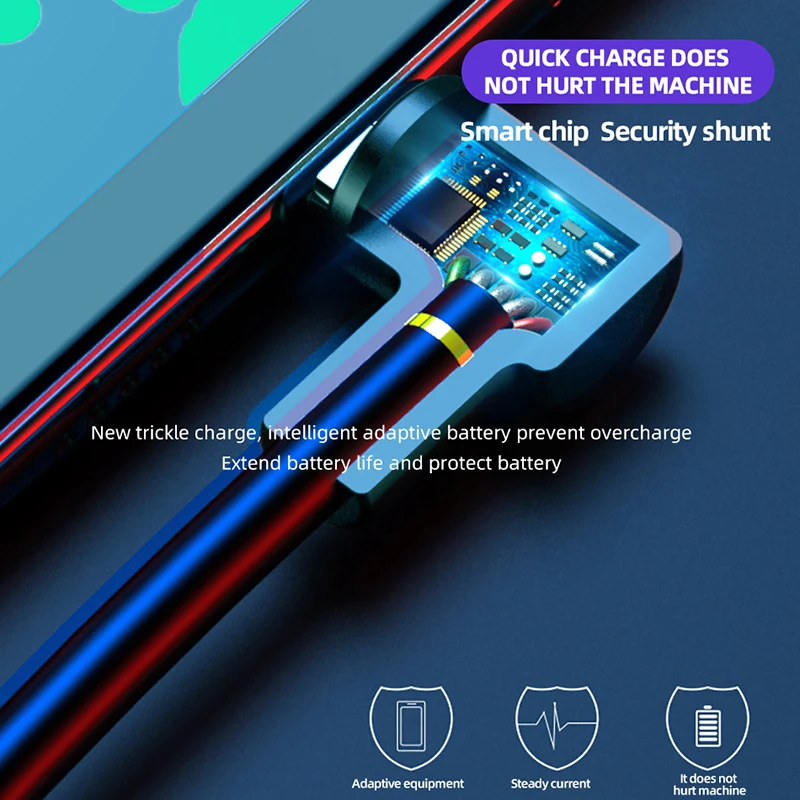 90 градусов 5A USB Type C кабель для мобильного телефона Samsung Huawei Xiaomi Redmi передачи данных