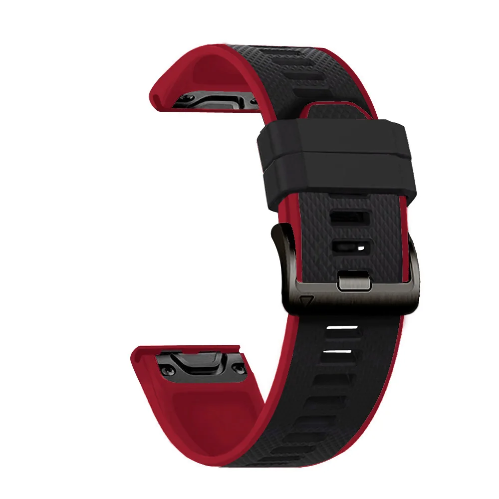 Ремешок силиконовый для смарт-часов Garmin Fenix 6 Pro 5 Forerunner 935 945 touchs62 MARQ 22 мм | Наручные