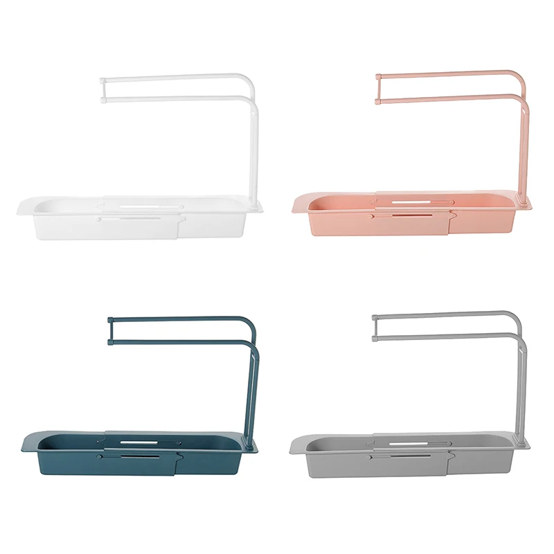 

2021 NEW Kitchen Adjustable Storage Rack Drain Racks Telescopic Sink Rack Holder Expandable Storage Drain Basket for Home