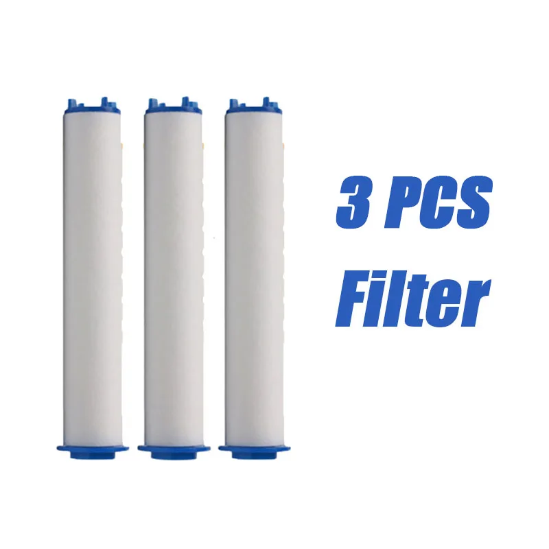 3 PC filter ZhangJi 3-Функция фильтрующий элемент Насадки для душа Кнопка стоп мульти Функция опрыскиватель с гальваническим покрытием экономии воды Ванная комната аксессуар - Цвет: 3 PC filter