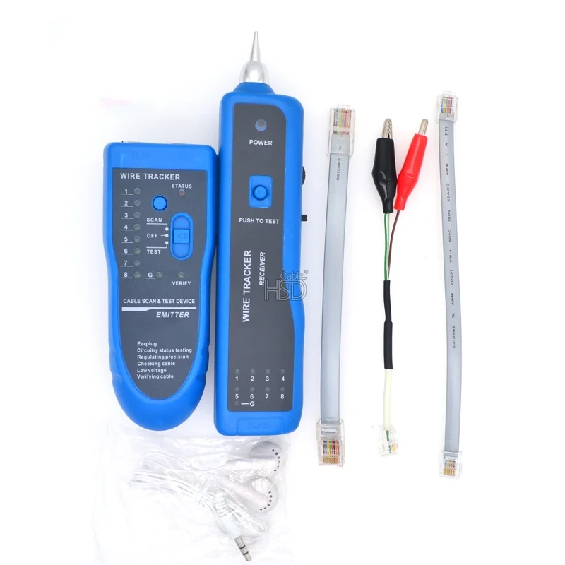 

Network RJ45 RJ11 Telephone LAN Cable Tester Electric Wire Line Finder