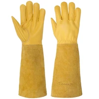 rose pruning gardening gloves with long forearm protection gauntlet for men and women