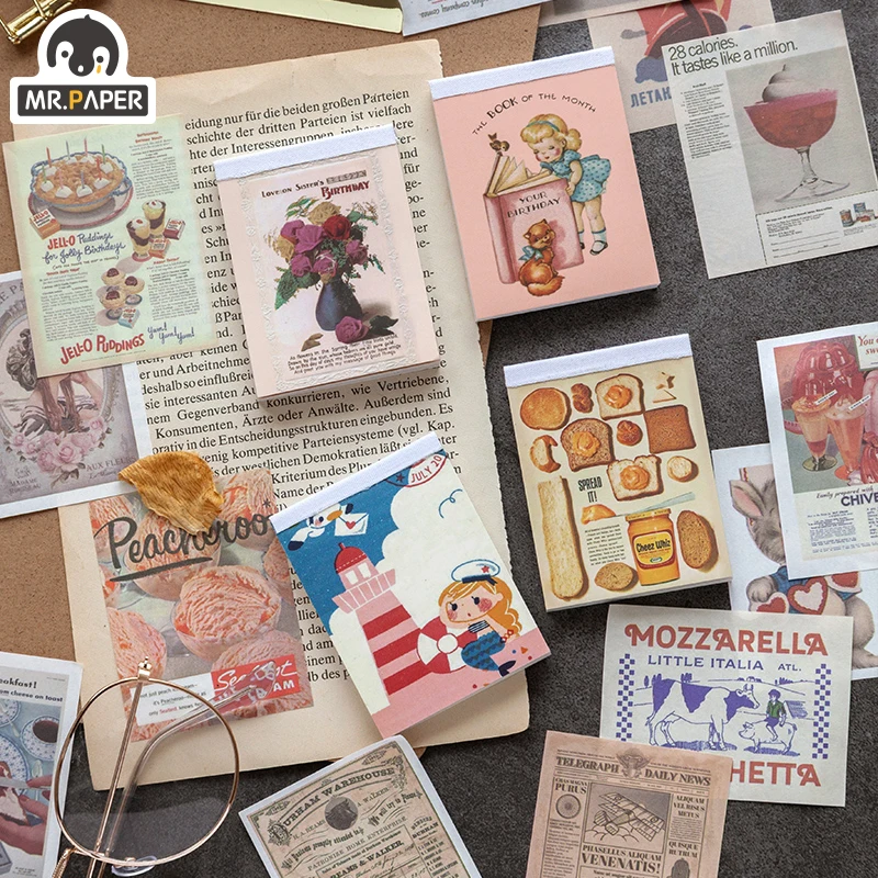 Mr.paper 80 шт. реакционный мини-крафт-бумага для скрапбукинга/создания