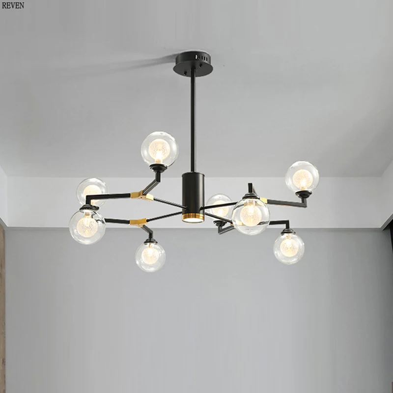 

LED Nordic modern minimalist style magic bean chandelier creative personality bedroom dining room lighting living room lamps