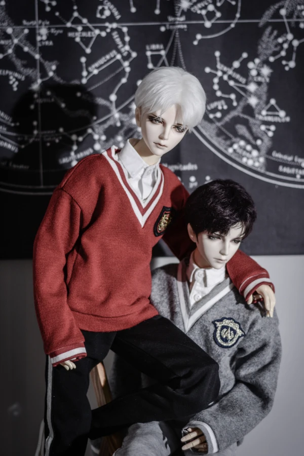 BJD кукольная одежда в студенческом стиле значок с v-образным вырезом пальто 1/4 1/3 SD