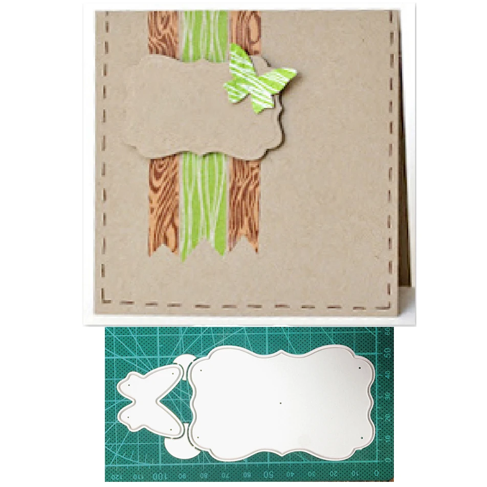 

Craft dies metal cutting dies cut die butterfly label frame decoration Scrapbooking dies knife mould blade punch stencils dies