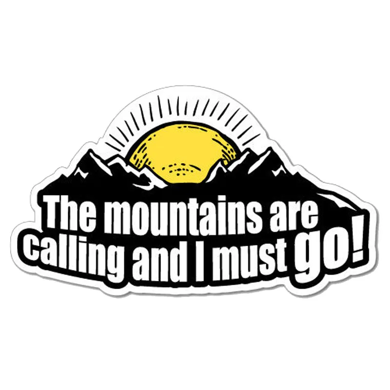 

Creative Mountains Are Calling Outdoor Adventure Car Sticker Window Superior Quality Vinyl Cover Scratches Waterproof PVC