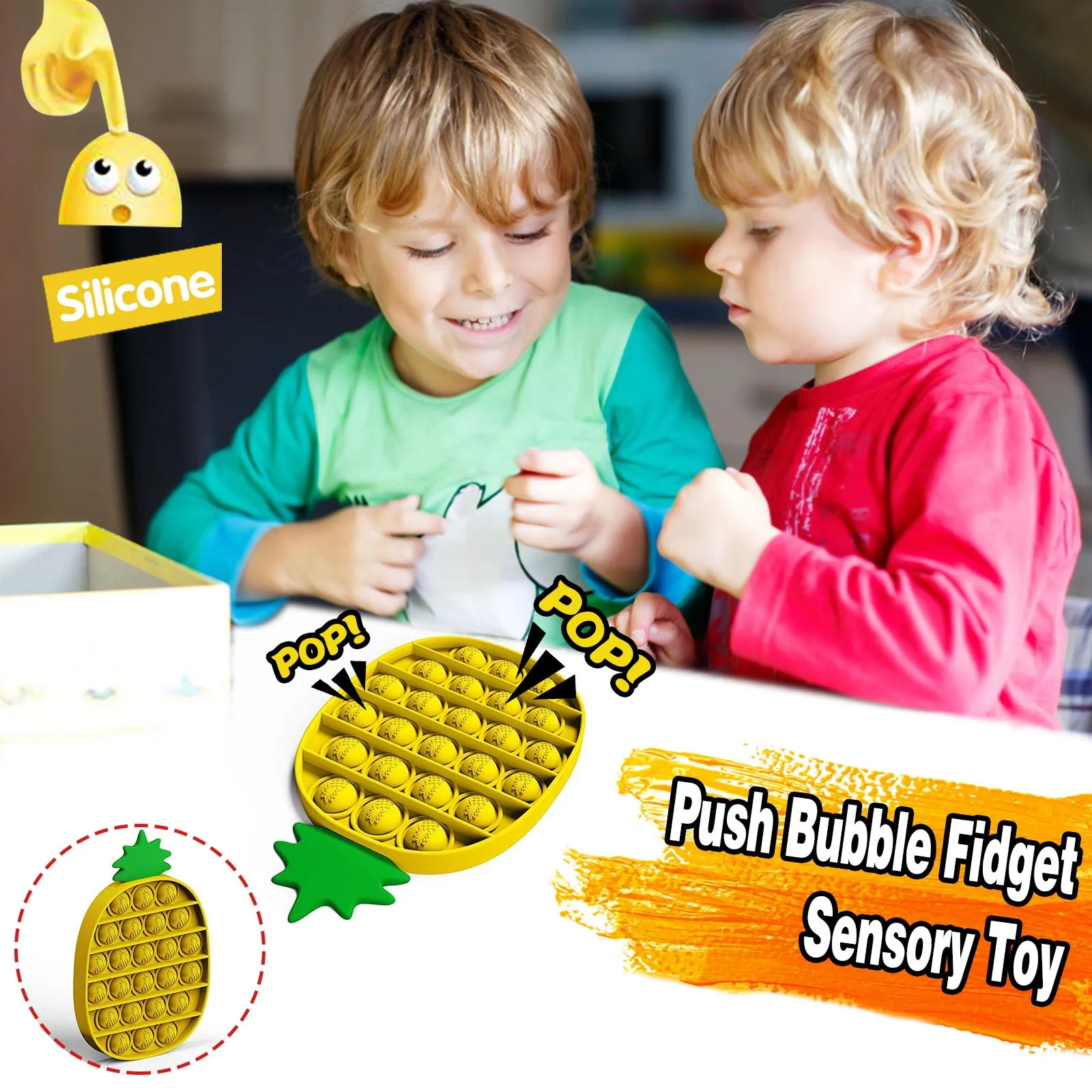 

Hot Funny Antistress Toys Push Bubble Sensory Toy Kids Adult Autism Stress Reliever Simple Dimple Jugetes DropShipping Vip