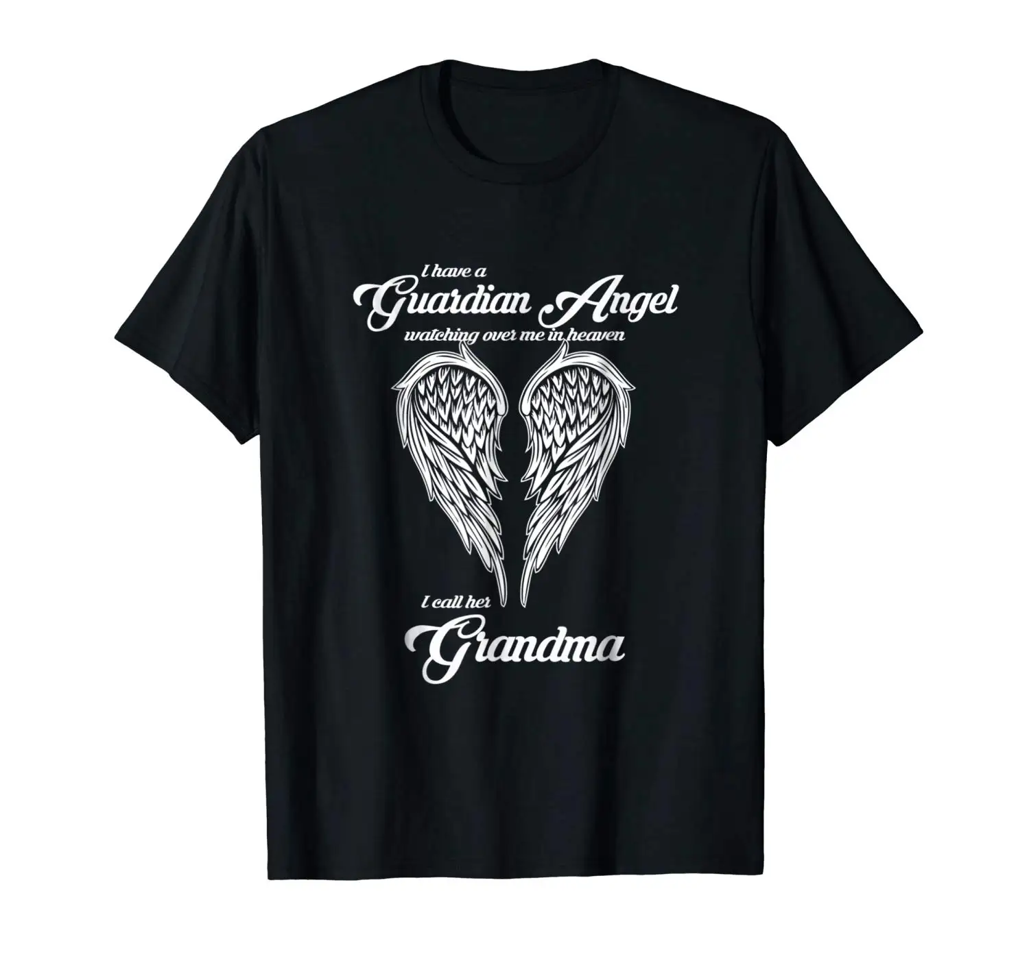 Мужская футболка с надписью I Have A Guardian Angel In Heaven футболки Call Her Grandma 2019 |