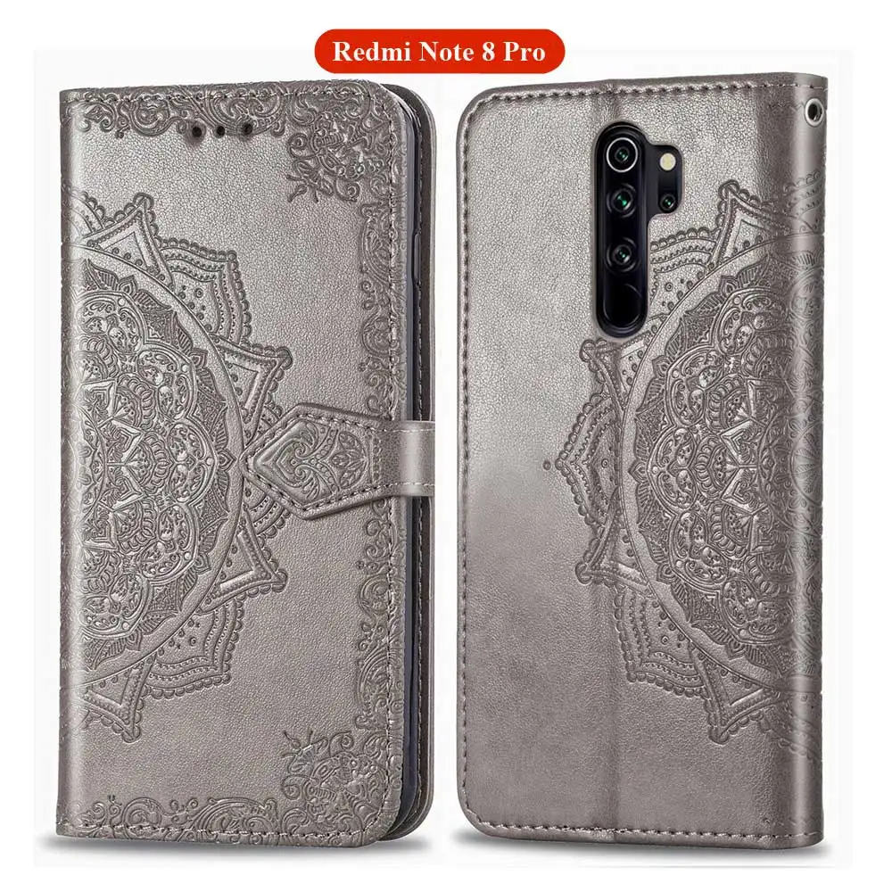 Xiaomi Redmi Note 8 чехол 3D цветок Мандала узор кожаный бумажник Флип чехол на для xiaomi Redmi Note 8 note8 Pro чехол обложка сумка телефона