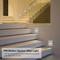 1pc motion sensor step light wired indoor motion activated footlight led stair light auto control lamp deck light wall lights