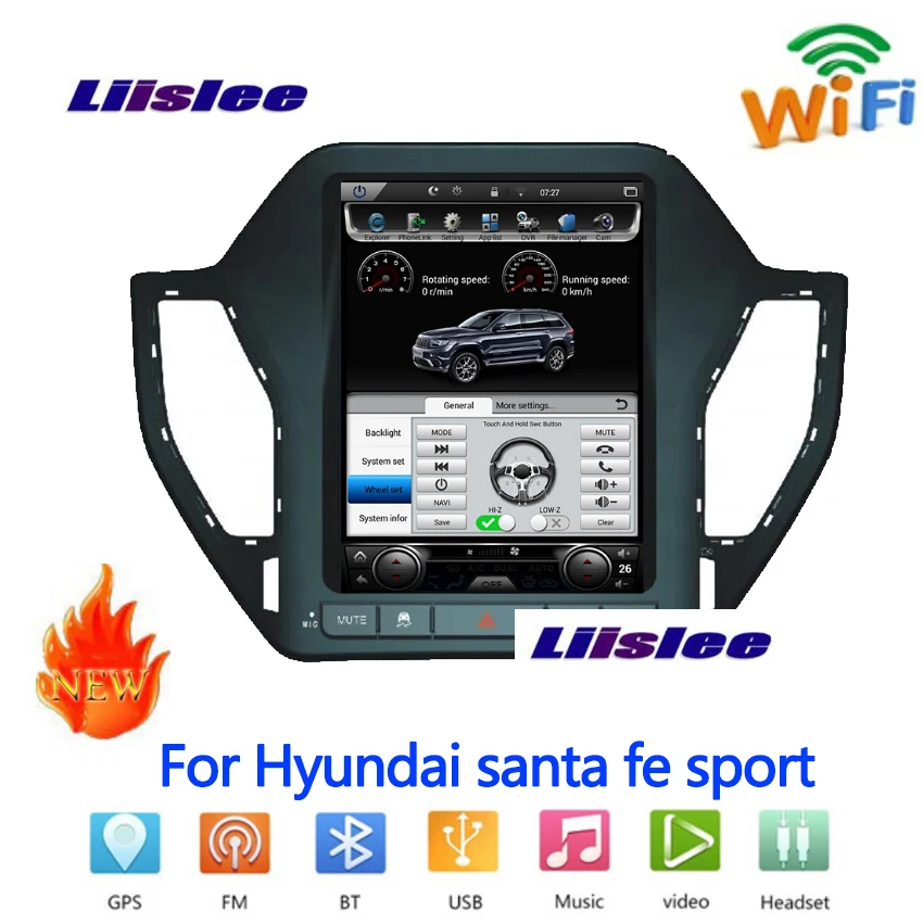 Для hyundai santa fe спортивный автомобиль радио Android мультимедийный плеер