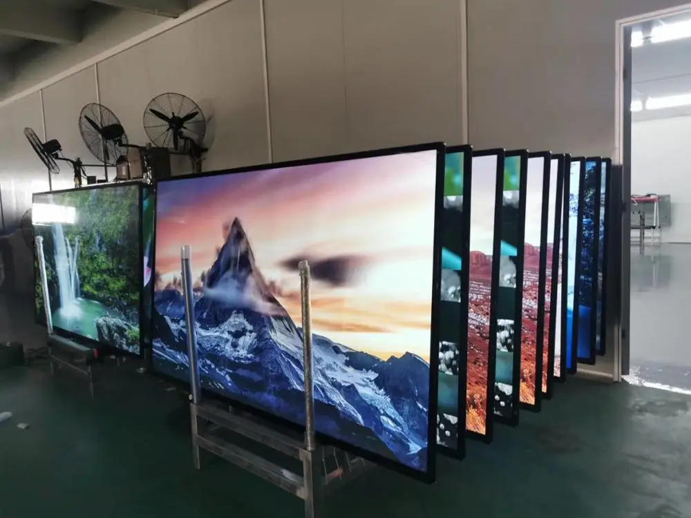 75 85 дюймов 4k Большой экран led tv плоский с пультами дистанционного управления для
