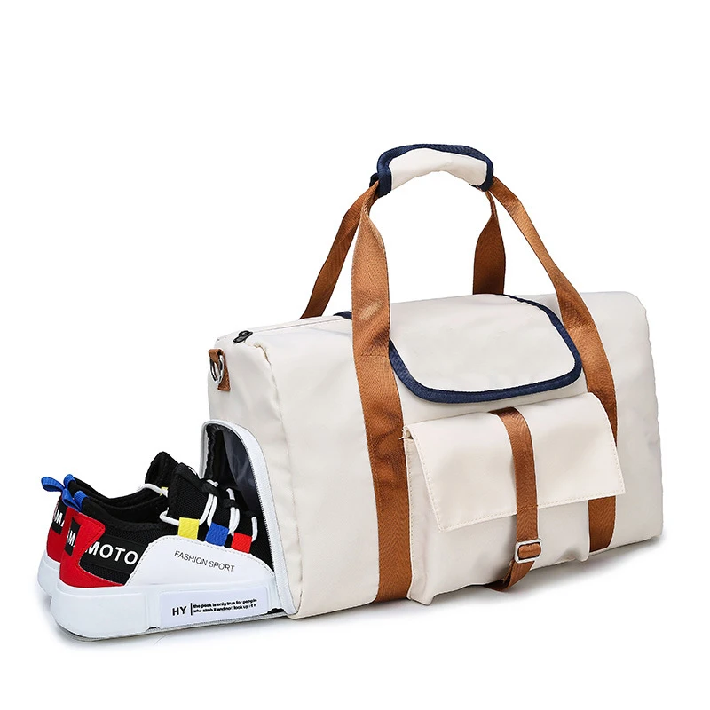 Sports Gym Bag Women's Yoga Bag Wet and Dry Separation Shoes Swimming Training Package Men's Cylinder Short Trip Hand Travel Bag