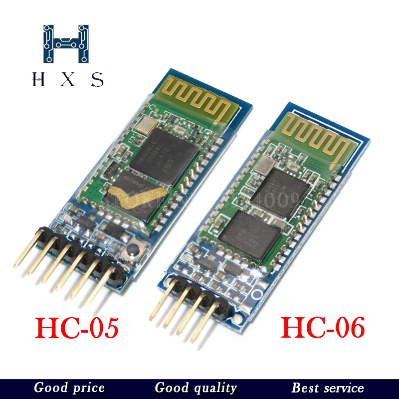 

HC-05 HC05 беспроводной модуль для rduino серийный 6-контактный Bluetooth / HC-06 4-контактный радиочастотный приемник модуль приемопередатчика RS232 Master Slave
