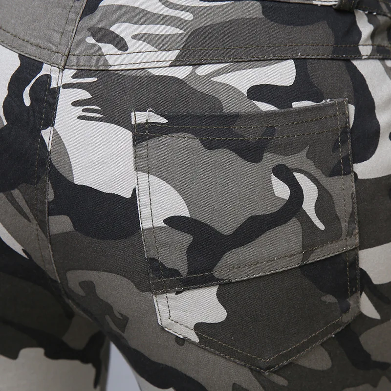 Хлопковые эластичные женские камуфляжные брюки для спорта на открытом воздухе